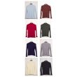 Contrast Mock Neck Ribbed Sweater - Assorted