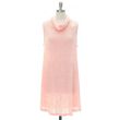 Cowl Neck Hacci Midi Dress - Pink