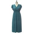 Plus Flutter Sleeve Maxi - Teal