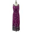 Jewel Neckline Maxi Dress - Purple