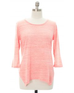 Plus Four Point Hacci Top - Pink