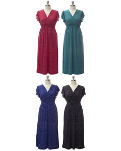 Plus Flutter Sleeve Maxi - Assorted